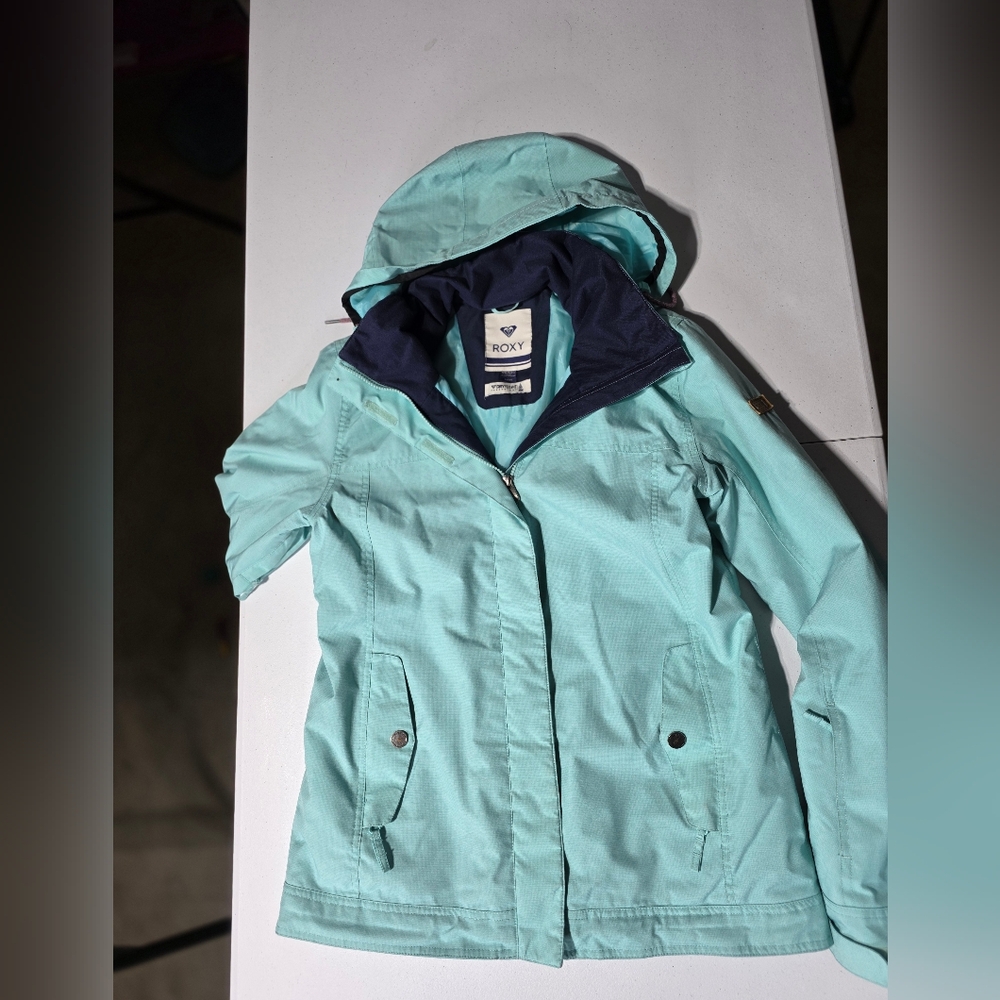 Roxy Dark Blue and Light Green Jacket